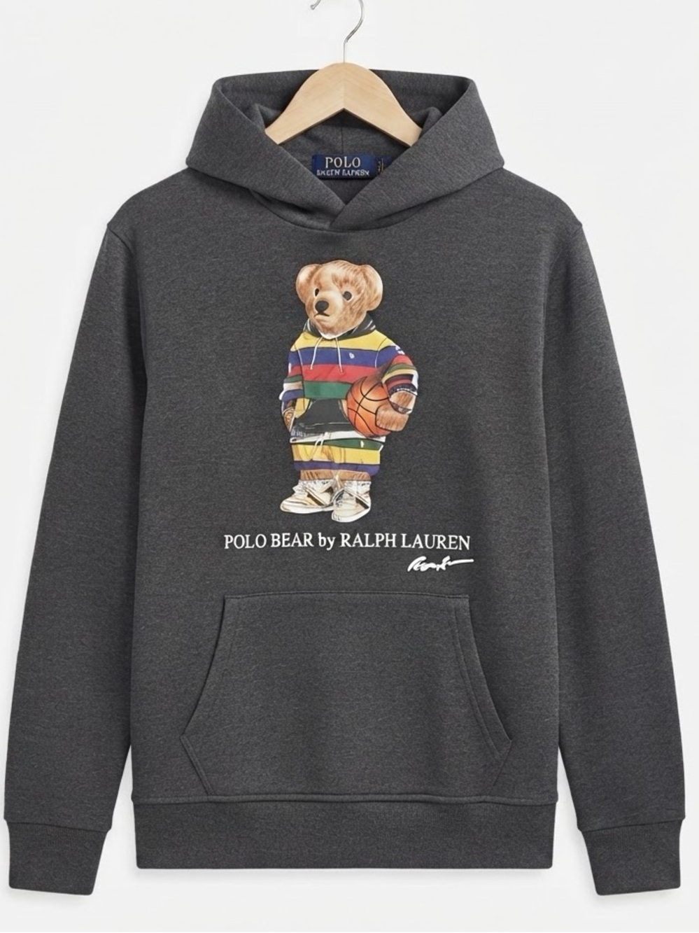 Polo Bear by Ralph Lauren Hoodie Dark Grey MEDIUM
